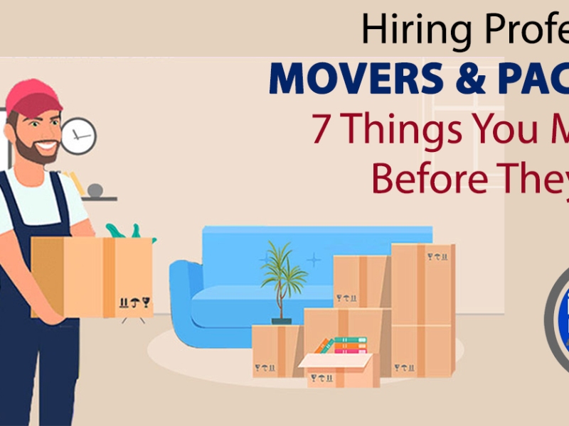 Hiring Professional Movers & Packers? 7 Things You Must Do Before They Arrive
